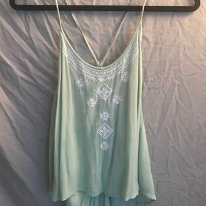 Turquoise Boho Tank Top